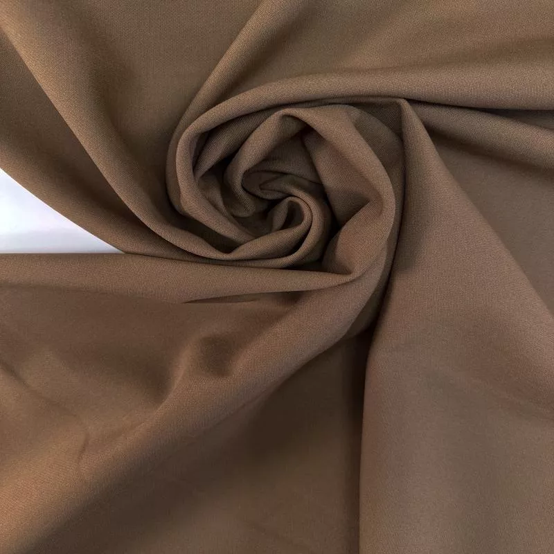 Brown Beige Polyester Twill