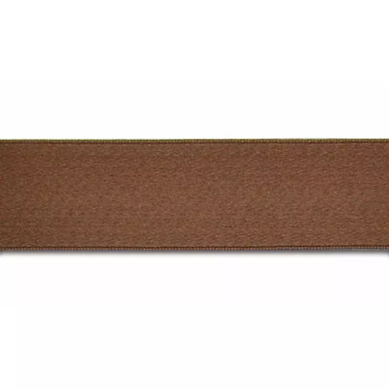 Brown Double-Faced Silk Satin Ribbon