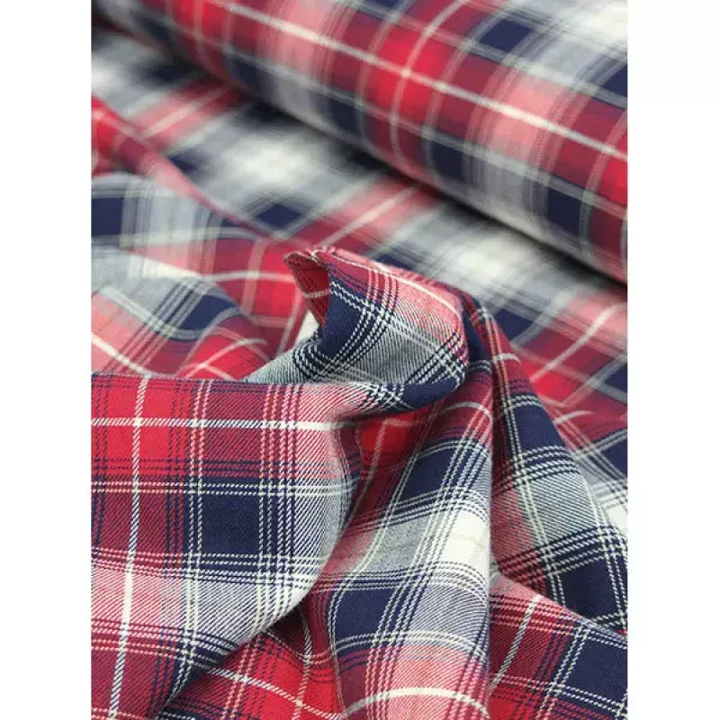 Brushed Cotton Flannel Fabric – Cabin Plaid