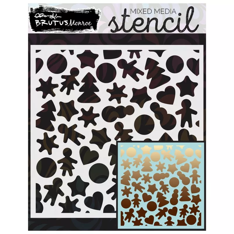 Brutus Monroe Cookie Sheet Mixed Media Stencil bru4485-3*