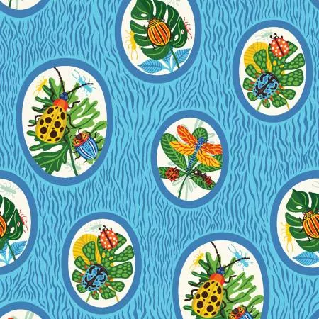 Bugs Portrait/Blue: Beetlemania (Clothworks)