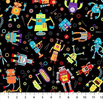 Busy Bots/Black: Rollicking Robots (Patrick Lose)