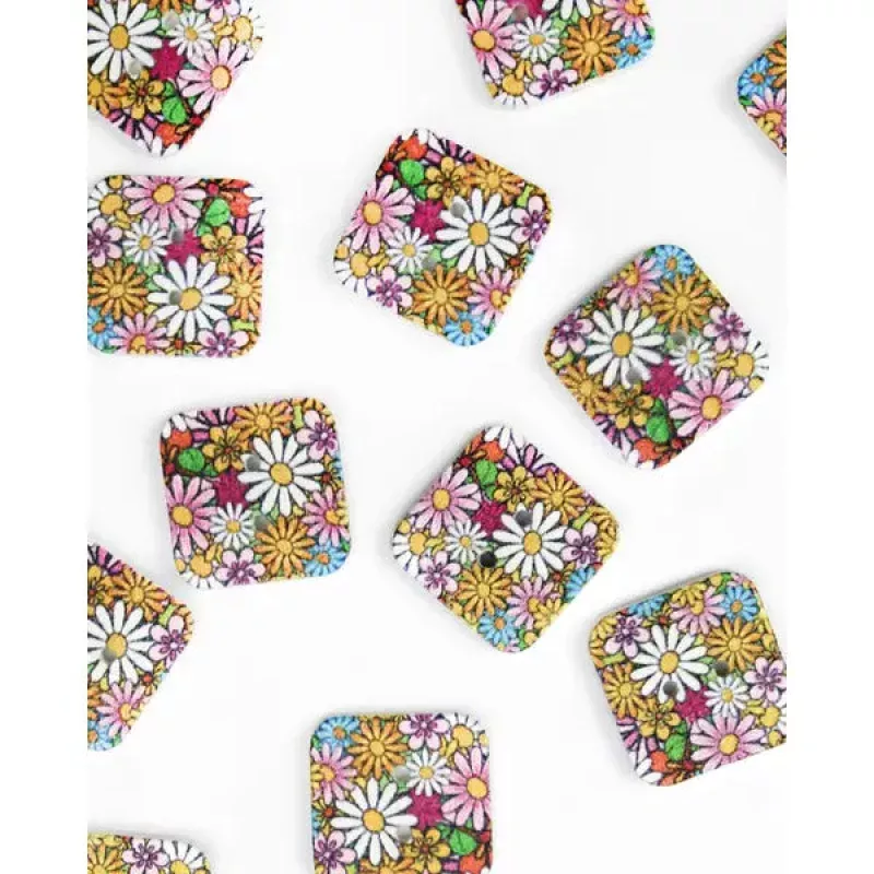 Button – Petula Square – 20mm