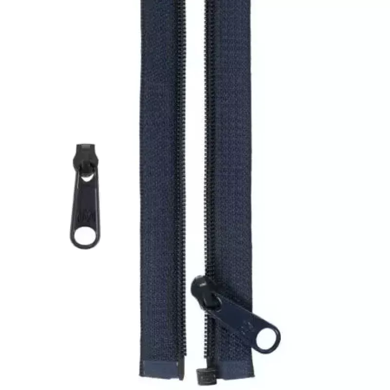 ByAnnie – Separating Zipper|Black&Blue&White&Pewter