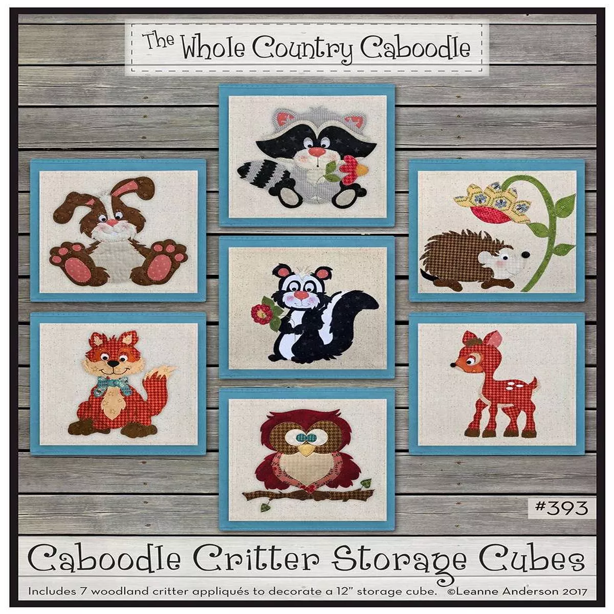 Caboodle Critter Storage Cubes Pattern by Leanne Anderson