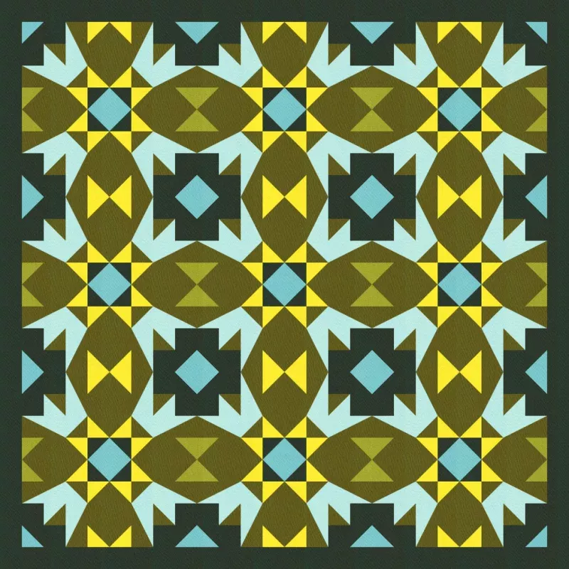 Cadence Quilt Kit – Electric Pickle