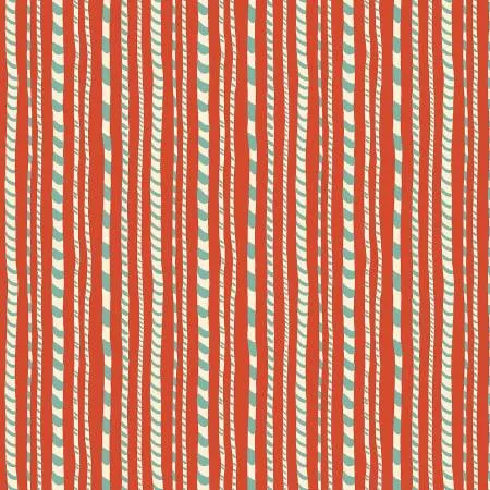 Candy Cane Stripe A - Red - Festive Fair - Liberty
