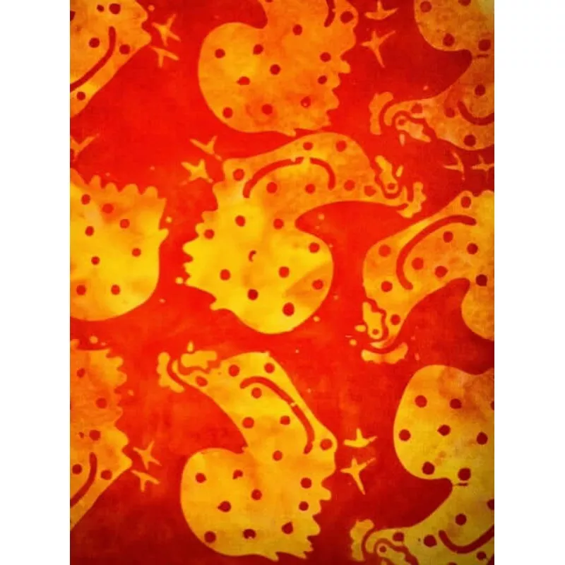 Chicken-Orange by Island Batik