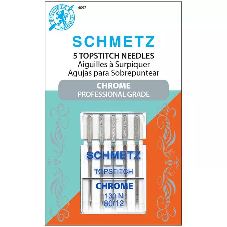 Chrome Topstitch Needle 80/12 - Schmetz