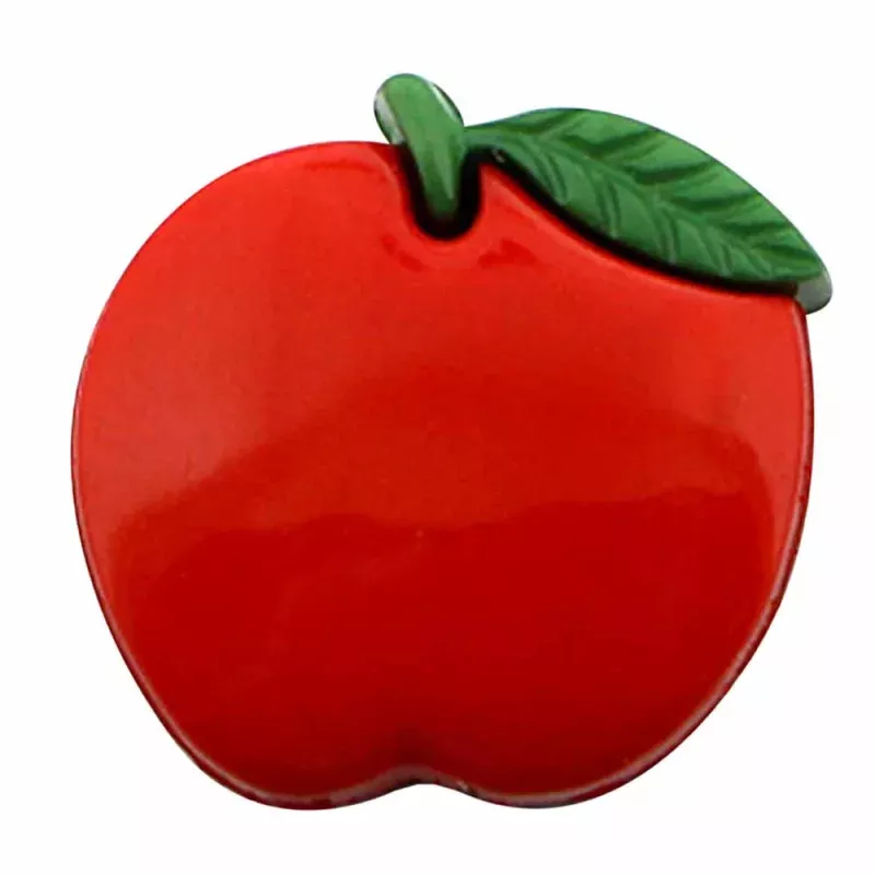 CIRQUE Novelty Shank ButtonRed15 mm (5/8″)Apple