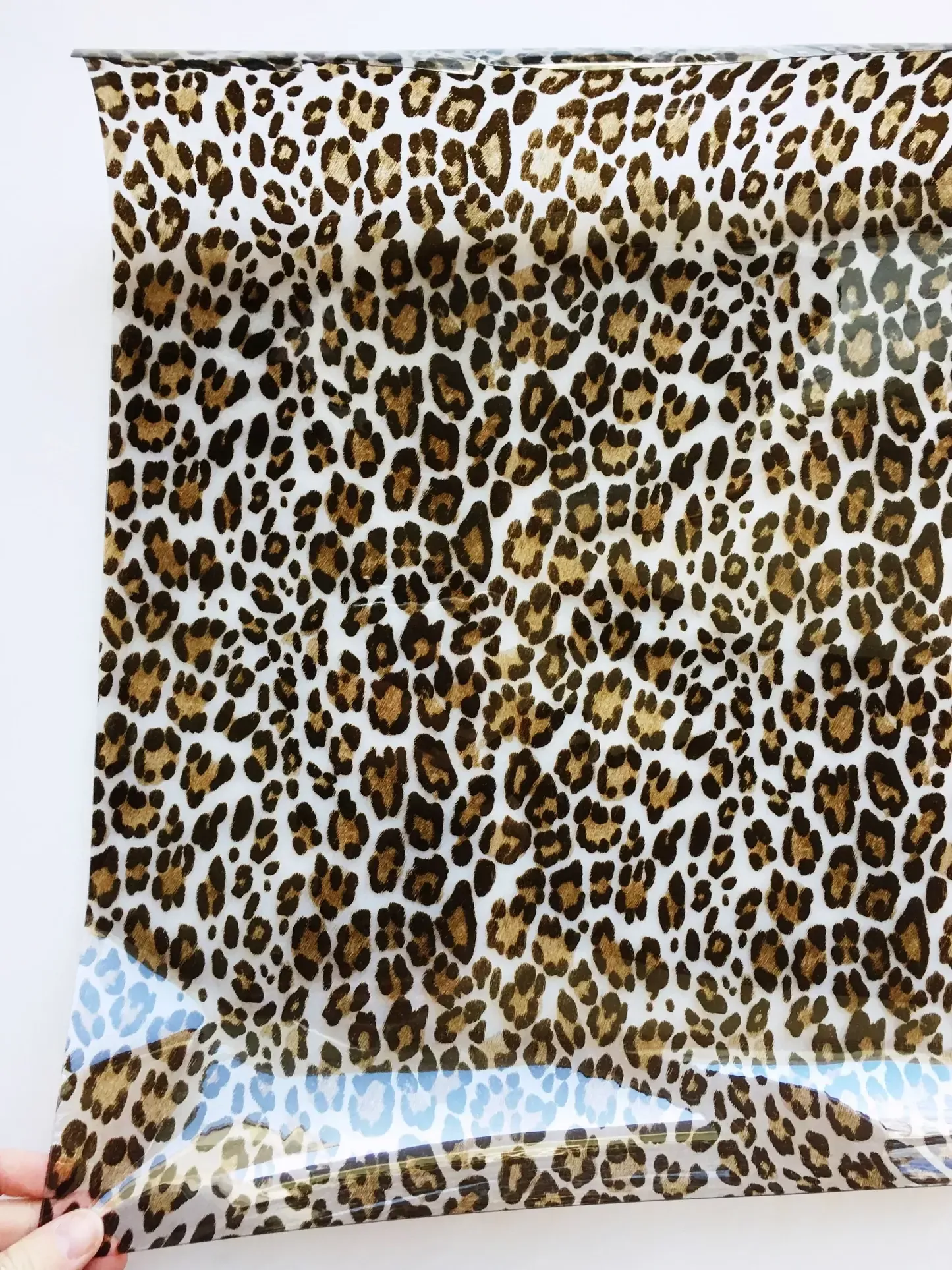 Clear Vinyl - Leopard - 18" x 54"