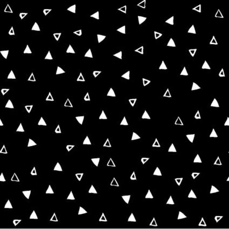 Clothworks Merlot Black Triangles