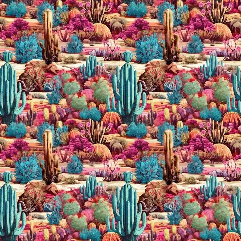 Colorful Desert Fabric