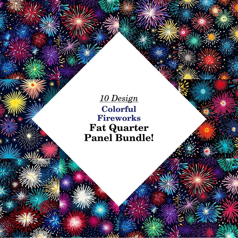 Colorful Fireworks Fat Quarter Bundle