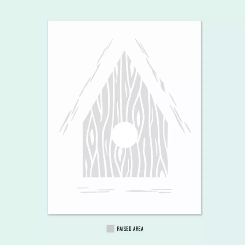 Concord & 9th Birdhouse Blossoms Embossing Folder 12439