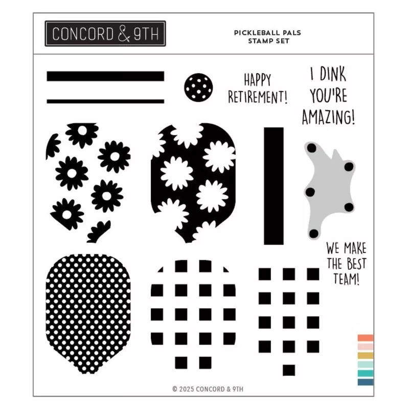 Concord & 9th Pickleball Pals Clear Stamp Set 12469