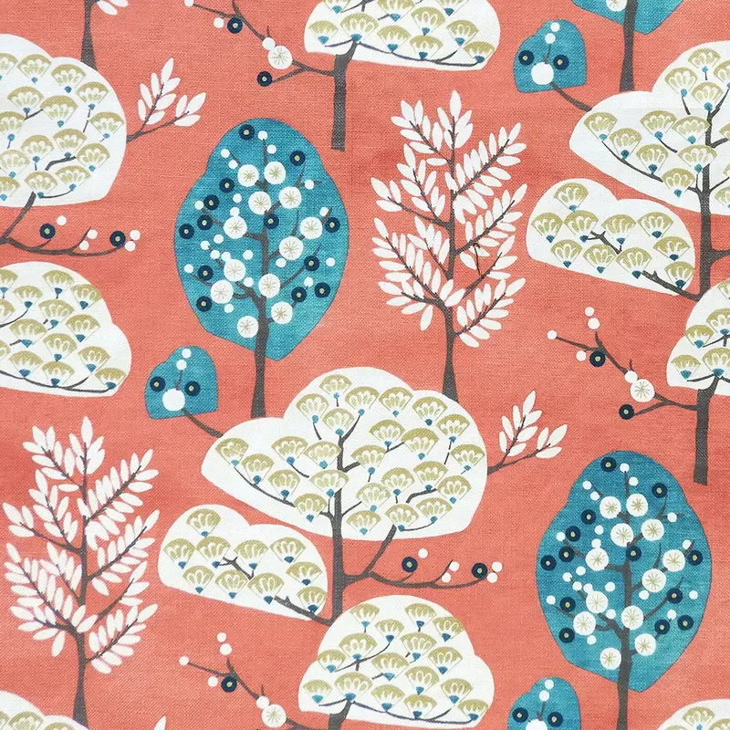 Cora Coral Regal Fabric