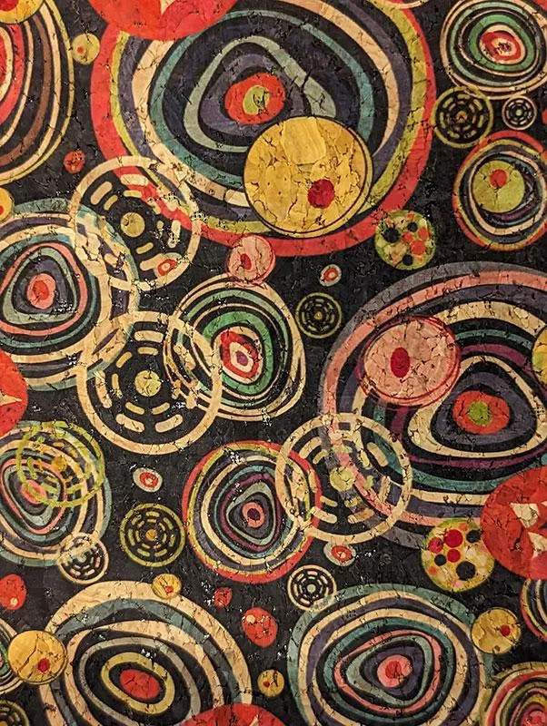Cork Fabric 18" x 15" Circles