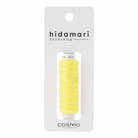 Cosmo Hidamari Sashiko Solid Thread Lemon