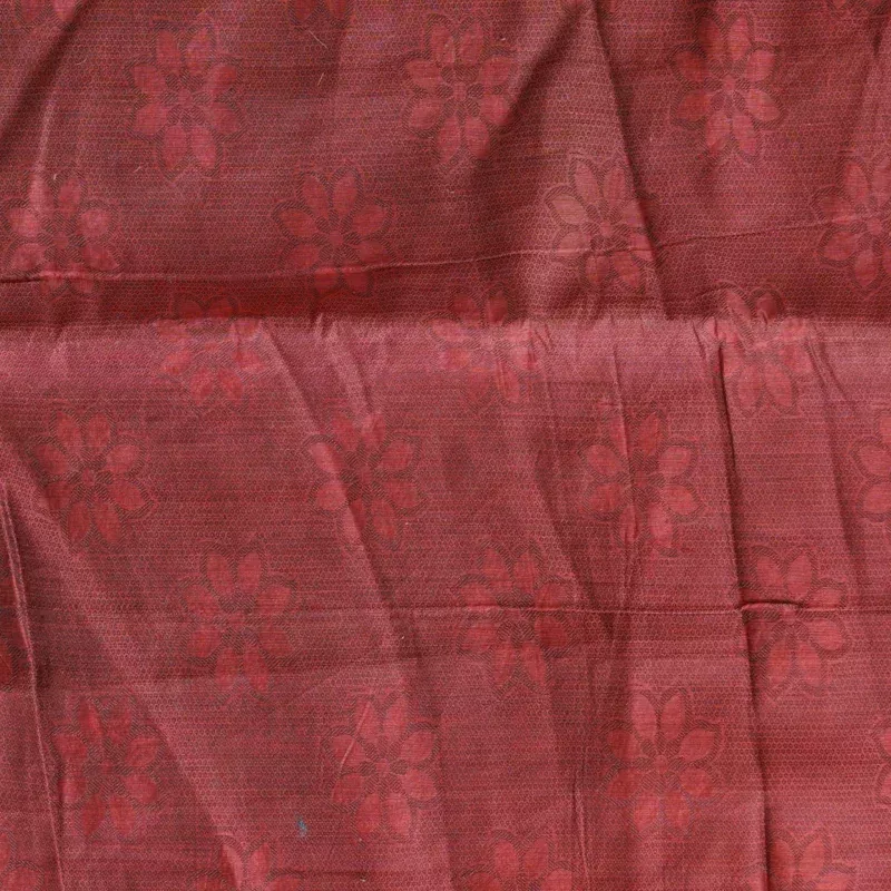 Cotton Silk Brown Fabric