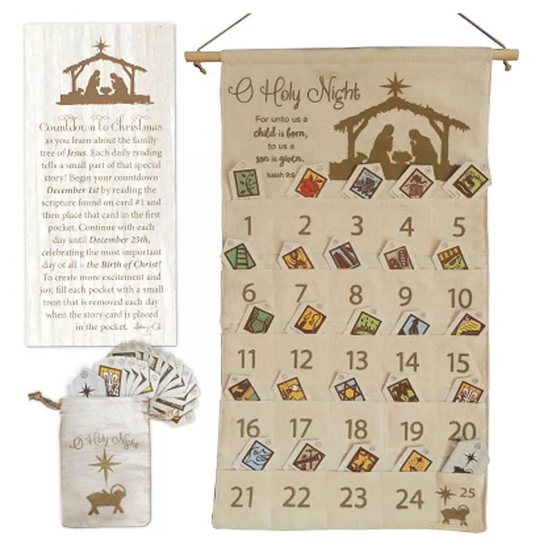 Countdown Perpetual Fabric Advent Calendar