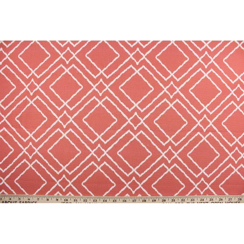 Covington Jacava in Coral|Per Yard&6 X 6 Sample