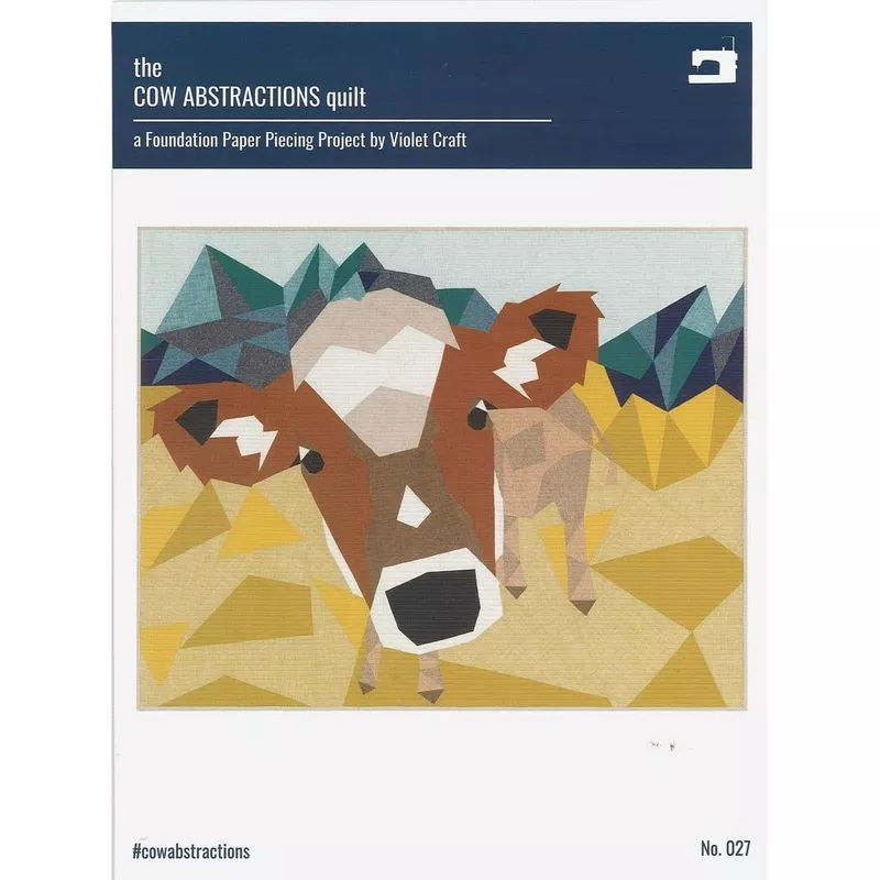 The Cow Abstractions Quilt Pattern by Violet Craft