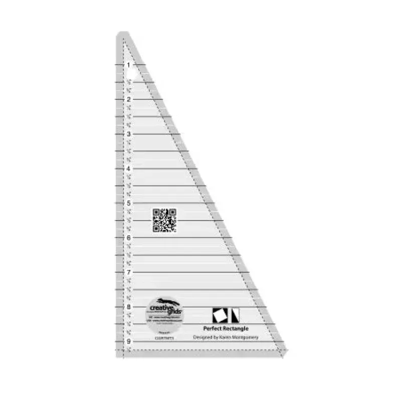 Creative Grids Quilt Ruler Perfect 9-1/2in Rectangle CGRTMT3 from Creative Grids USA