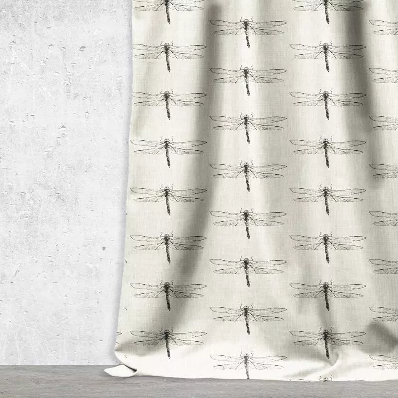 ‘Cromwell’ Fabric by the Metre (Black/ White)