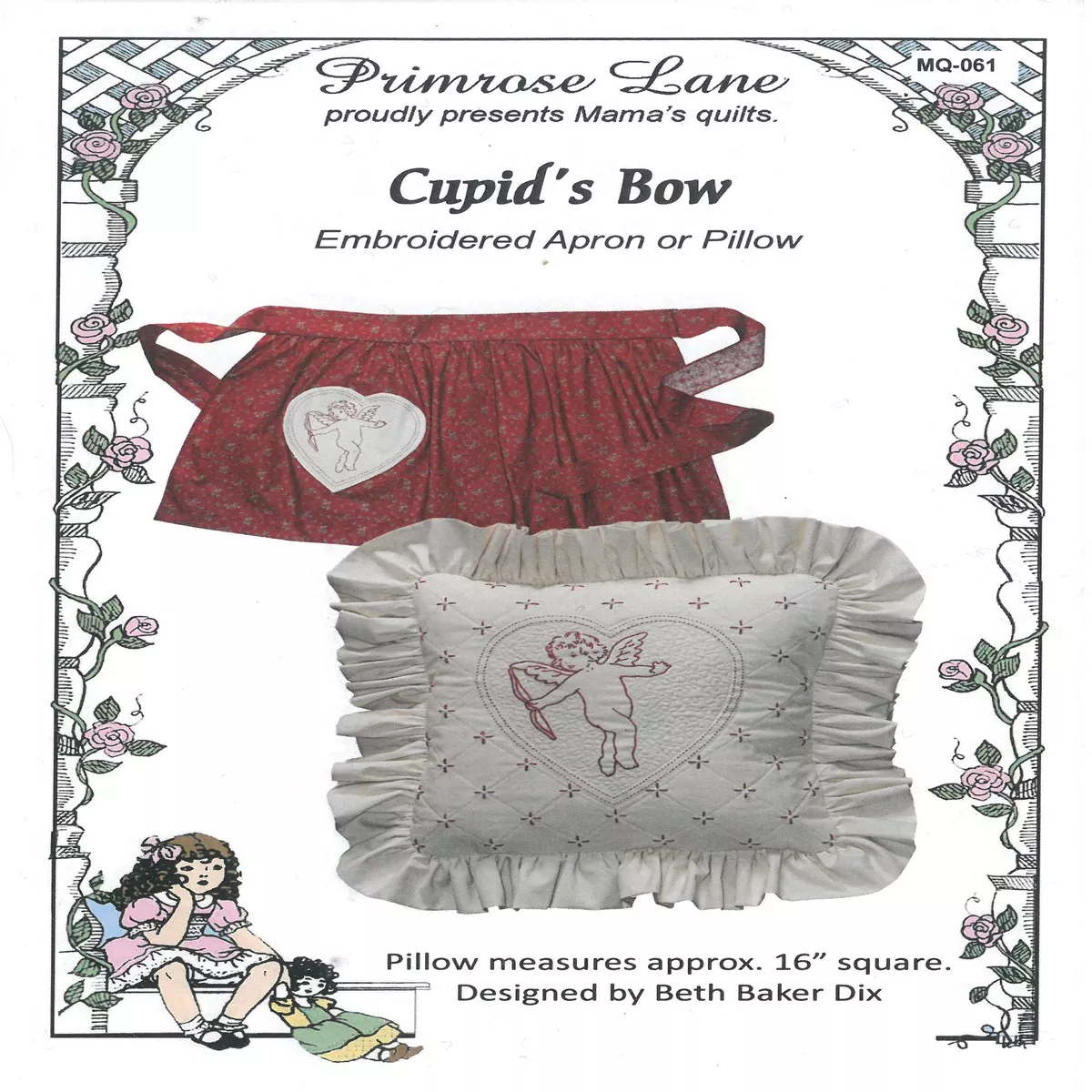Cupid’s Bow Apron or Pillow Pattern – Primrose Lane