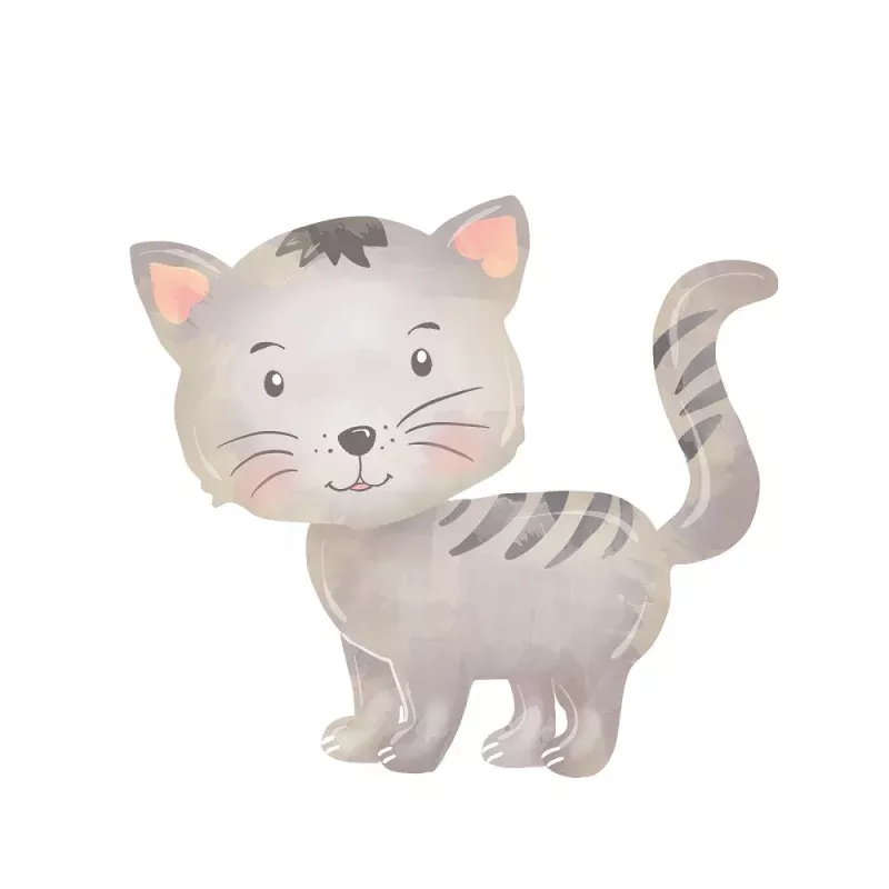 Curious Cat Fabric Panel