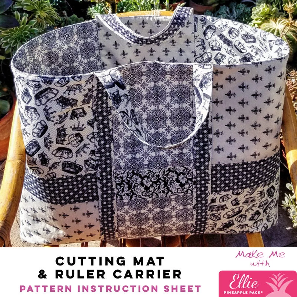 Cutting Mat & Ruler Carrier – Ellie Pineapple Pack Pattern