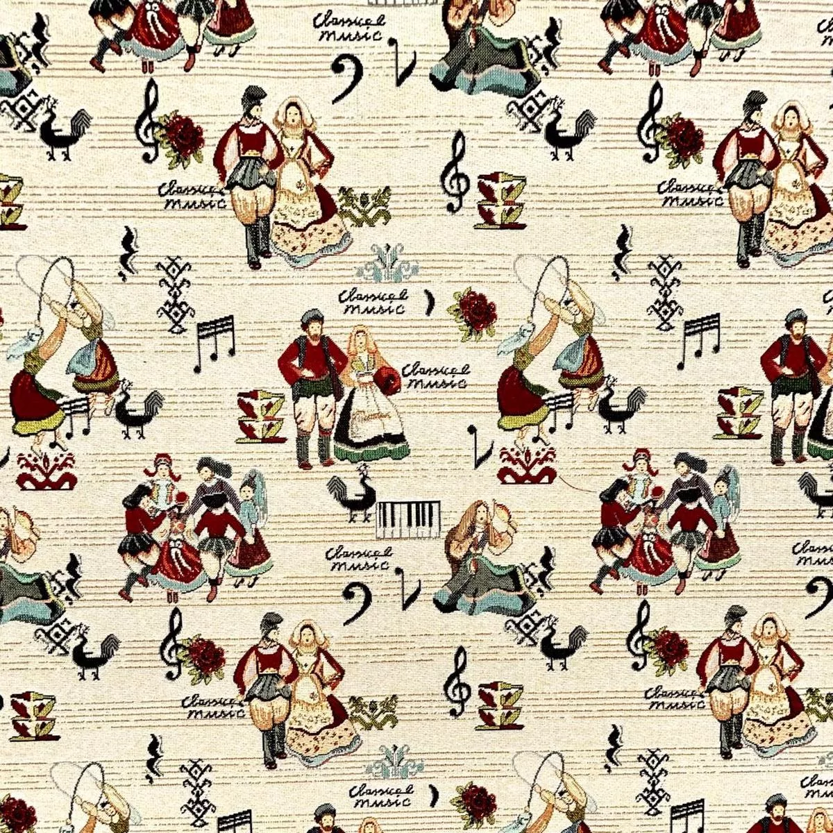 Dancing Days Tapestry Fabric