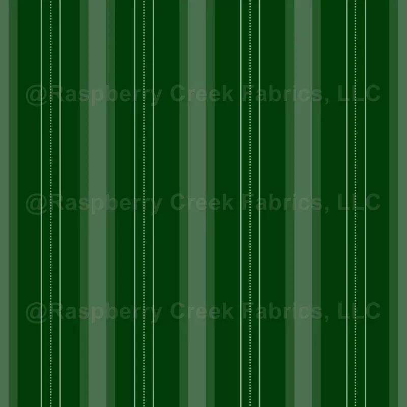 Dark Green & Light Green Thick and Thin Stripes Wallpaper