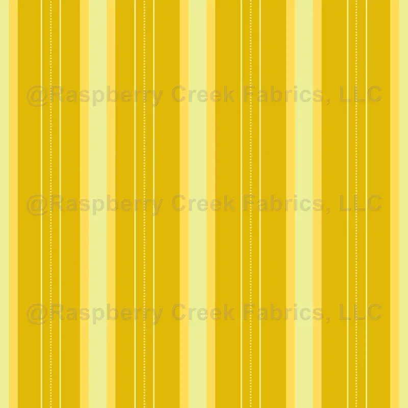 Dark Yellow & Yellow Thick and Thin Stripes Wallpaper