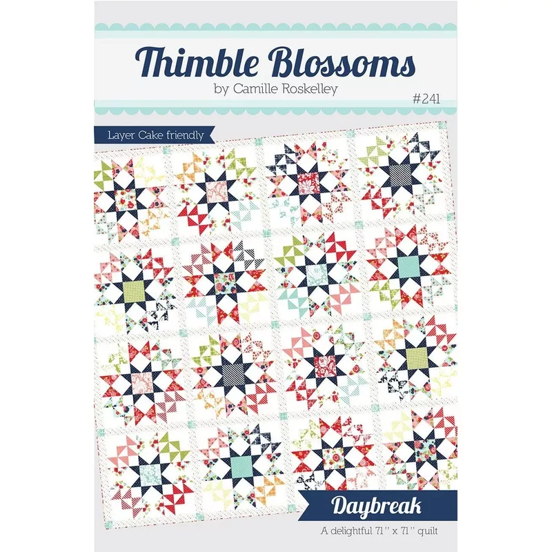 DaybreakPattern TBL241 by Thimble Bloosoms 71″ x 71″