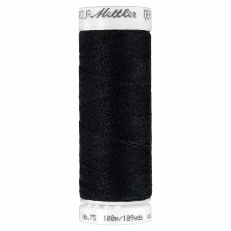 Denim Doc Thread 40wt (70% Polyester 30% Cotton)/Black (109 yds)