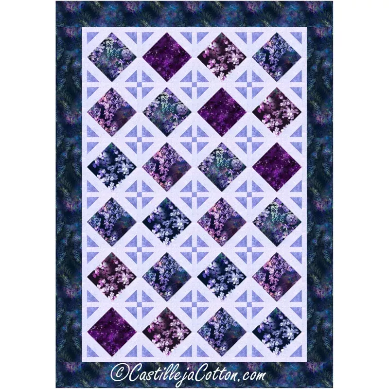 Diamond Flowers Downloadable Pattern