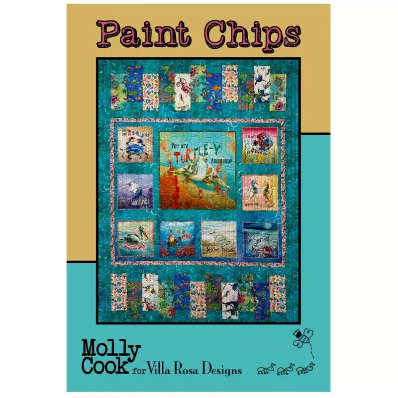 Digital RoseCard Paint Chips Quilt Pattern