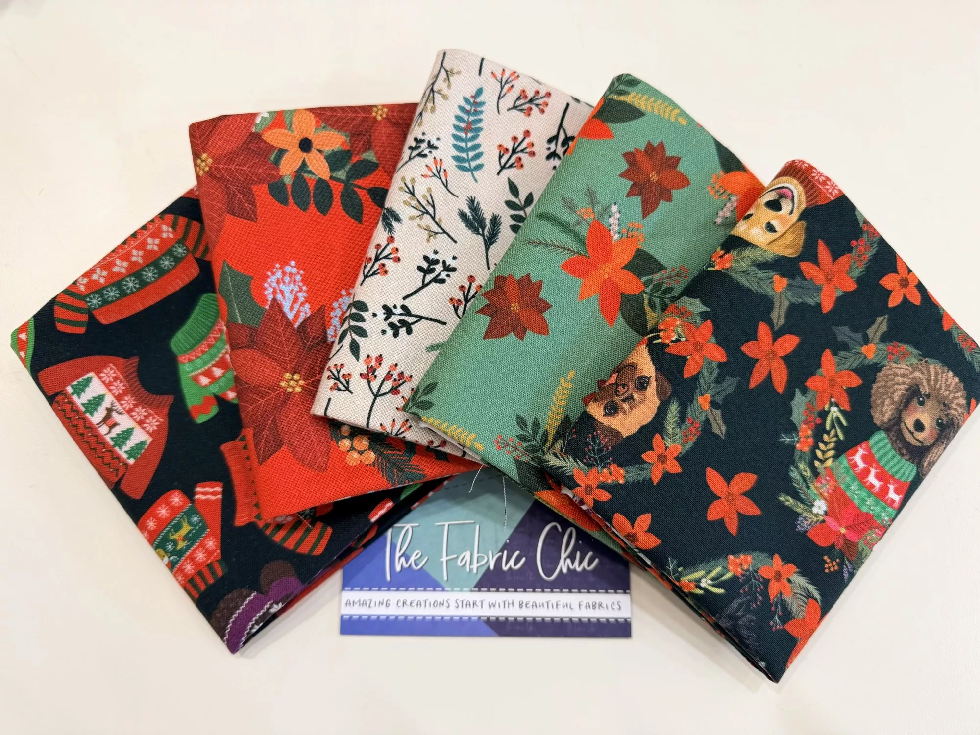 Dogs! Christmas Pets 5 FQ Bundle