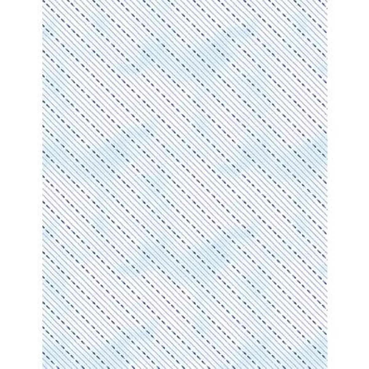 Dreaming in Blue – Dashed Stripes – White – Yardage