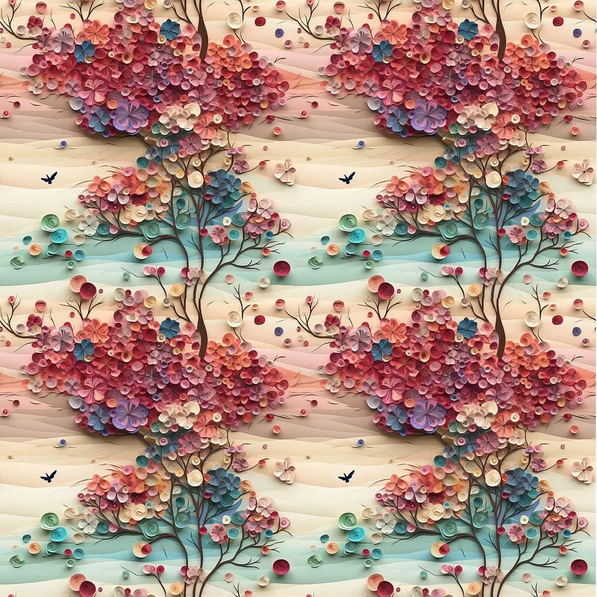 Dreamland Forest Pattern 1 Fabric