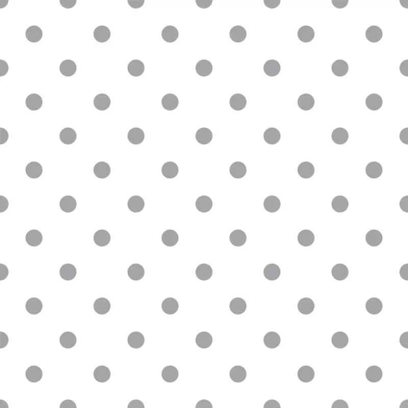 Dusty Gray Dots Fabric – White