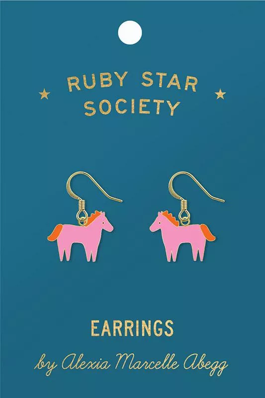 Earrings Pony RS7056 Ruby Star#1