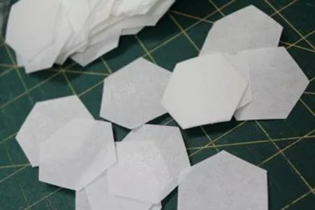 Easy EPP Pre Cut Iron On 1" Hexies 1000 Count
