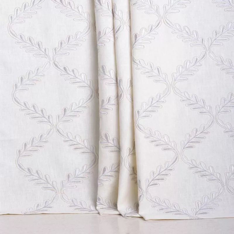 ‘Eira’ Fabric by the Metre (White/ Cream)