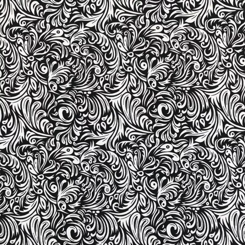 Ella Black Printed ITY (12-4)