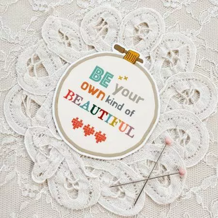 Embroidery Hoop Vinyl Sticker