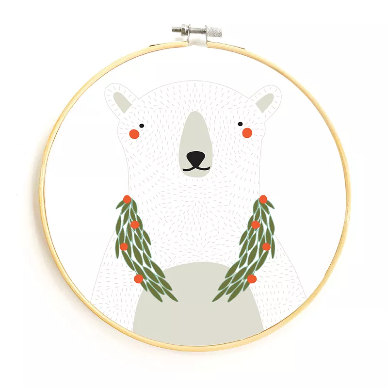 Embroidery Sampler/Polar Bear (Gingiber)