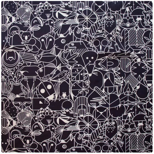 End Papers - Black - End Papers Basics - Charley Harper